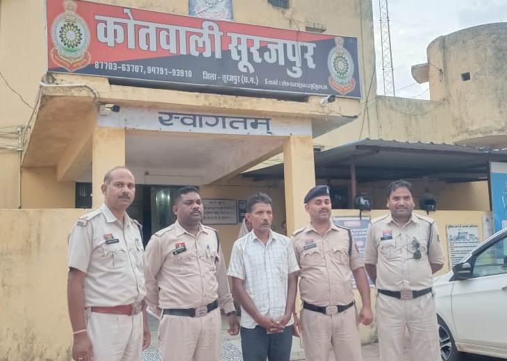 नशे का कारोबार करने वाले 1 व्यक्ति को थाना सूरजपुर पुलिस ने किया गिरफ्तार, 40 हजार रूपये कीमत का 1 किलो 900 ग्राम गांजा जप्त…