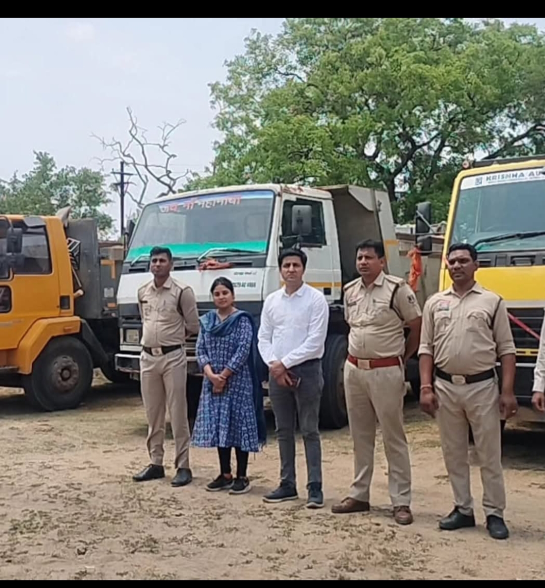 रसूखदारों पर मेहरबानी तो ग्रामीणों पर सख़्ती :अवैध रेत खनन पर प्रशासन की बड़ी कार्रवाई, 7 वाहन जब्त…